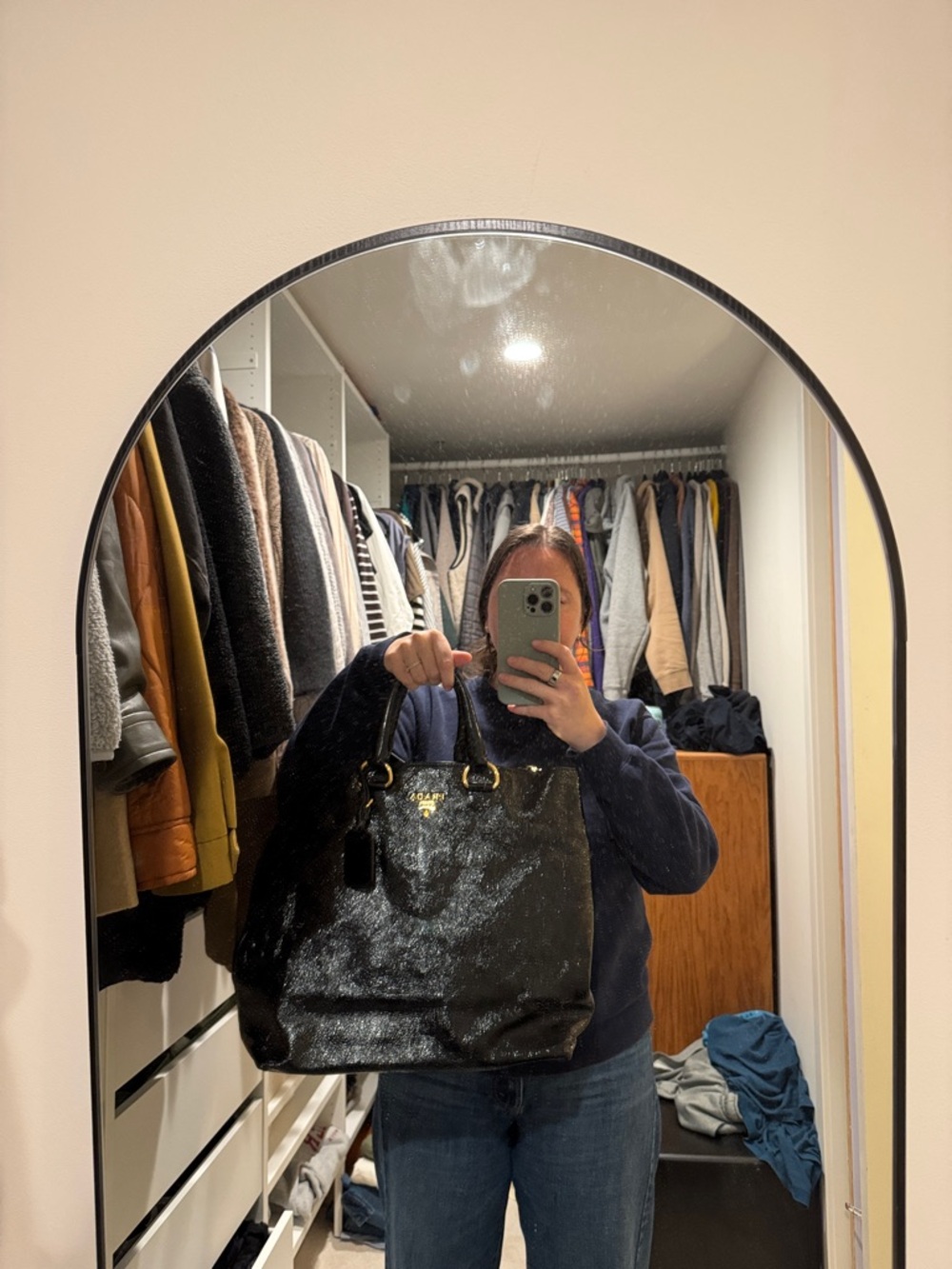 Prada Black Leather Women's Bag